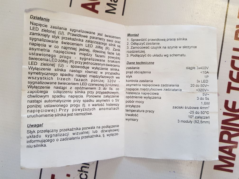 F&F Czf-333 Phase Loss Sensor Without Neutral Cable