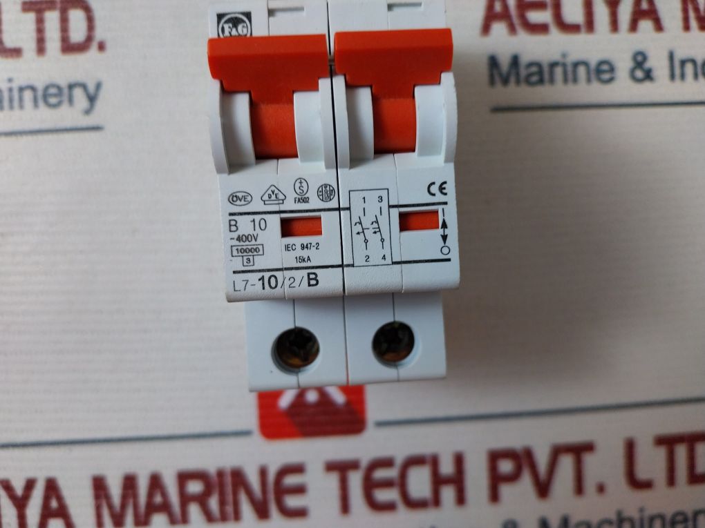 F&G L7-10/2/B Circuit Breaker 10A 2 Pole