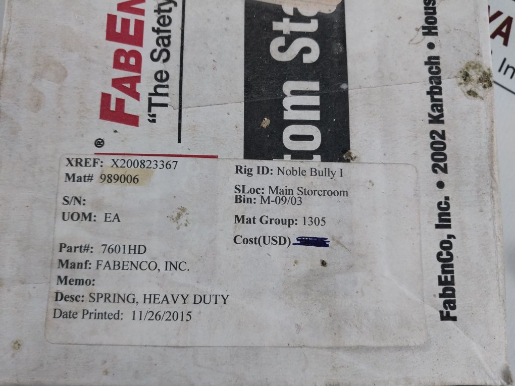 Fabenco 7601Hd Custom Stainless Steel Springs