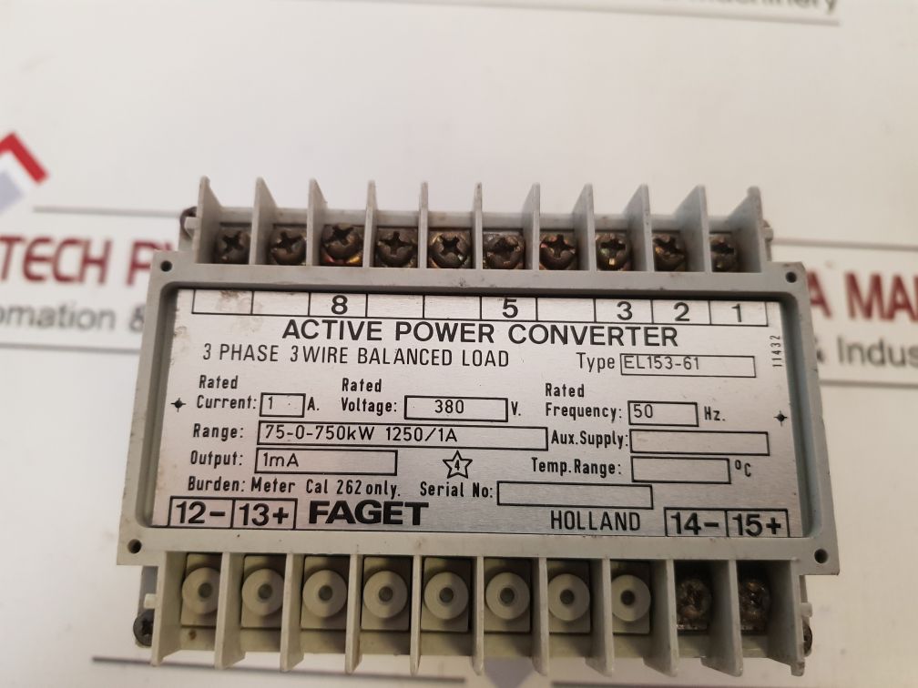 Faget El153-61 Active Power Converter 1A 380V