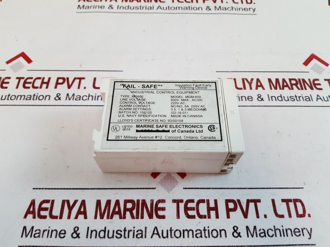Fail Safe Mgm-600 Insulation Fault Detector Mg-600 220V Ac