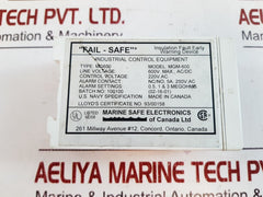 Fail Safe Mgm-600 Insulation Fault Detector Mg-600 220V Ac