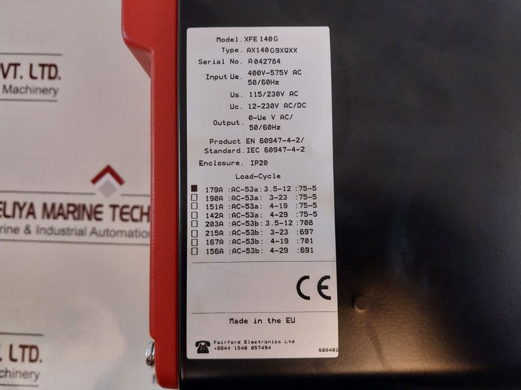 Fairford Electronics Xfe 140G Soft Start Motor Controller