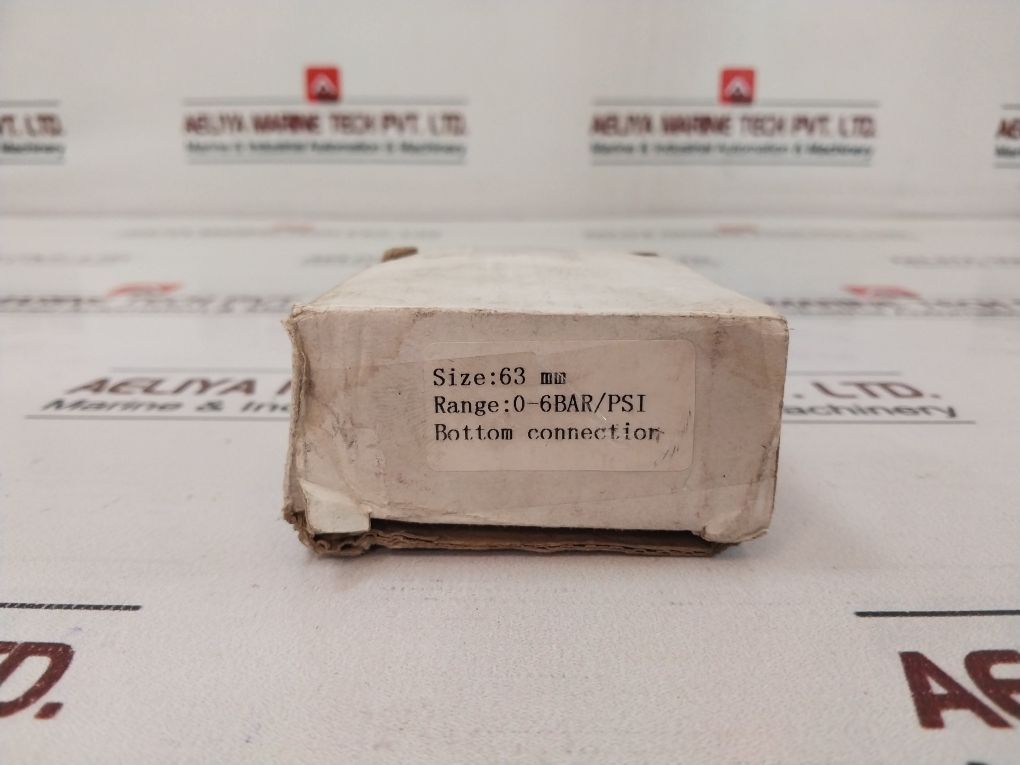 Fam En 837-1 Pressure Gauge 0-6 Bar 0-90 Psi