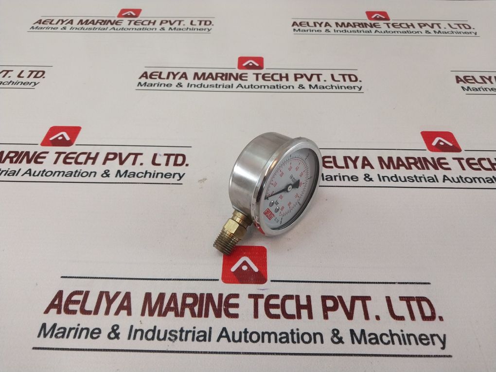 Fam En 837-1 Pressure Gauge 0-6 Bar 0-90 Psi