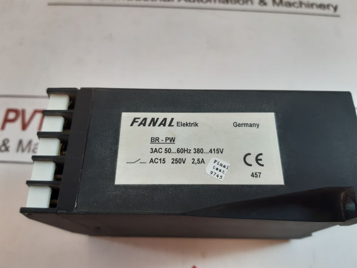 Fanal elektrik br-pw phase-sequence monitor