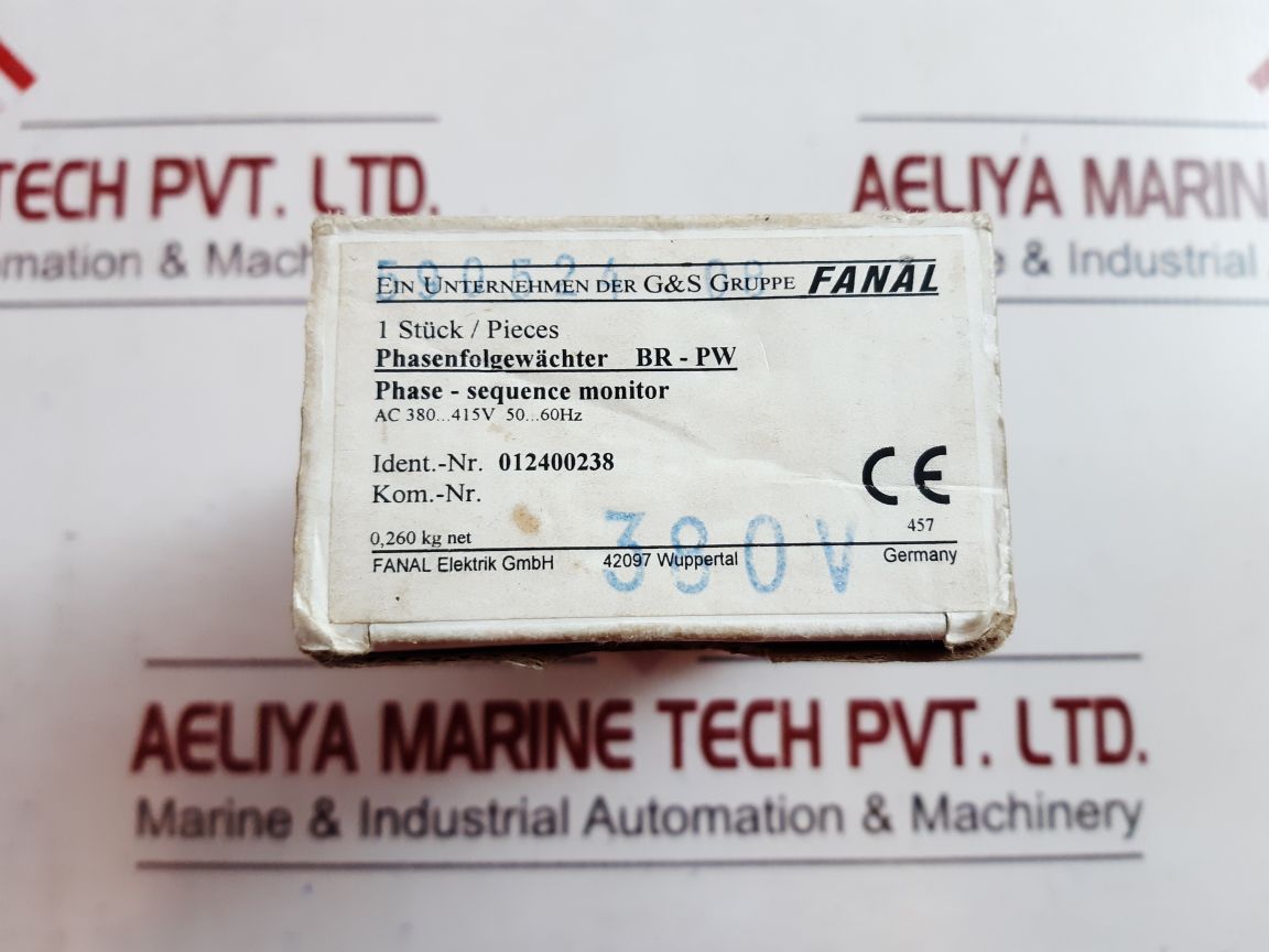 Fanal Br-pw Phase- Sequence Monitor 3Ac 50…60Hz 380…415V
