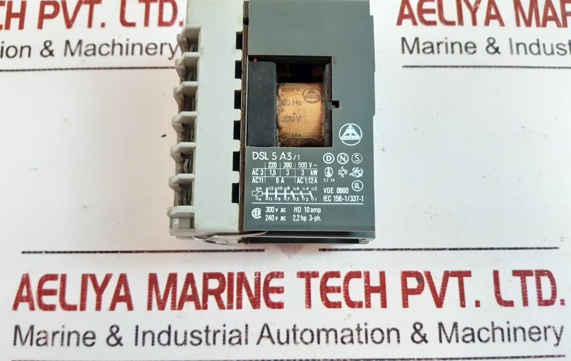 Fanal dsl5a3/1 contact relay