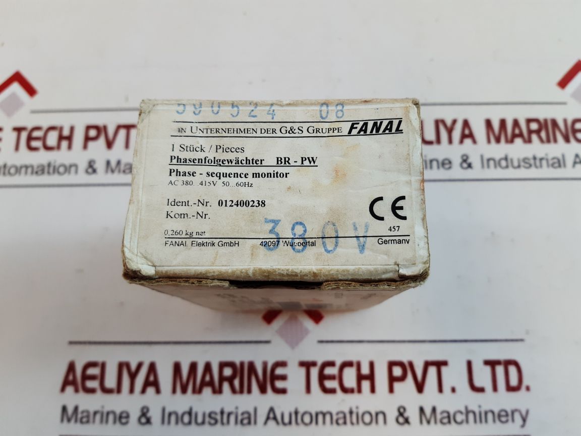 Fanal Elektrik Br-pw Phase-sequence Monitor Ac11 2.5A 220V~