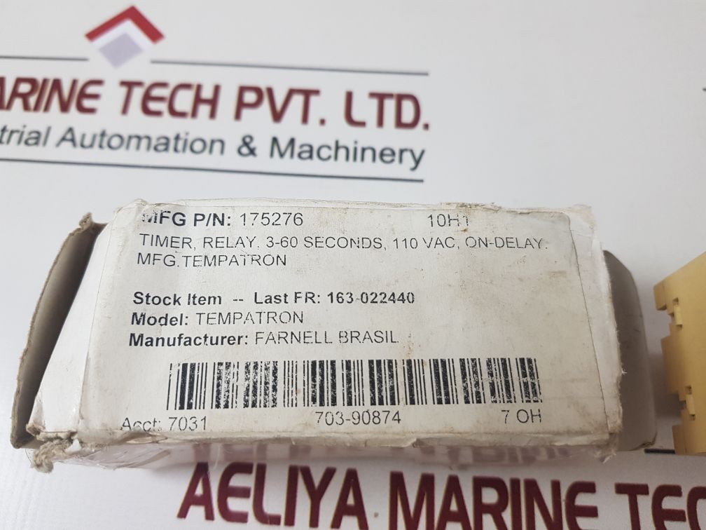 Farnell 175-276 Timer Relay,2 To 60 Seconds
