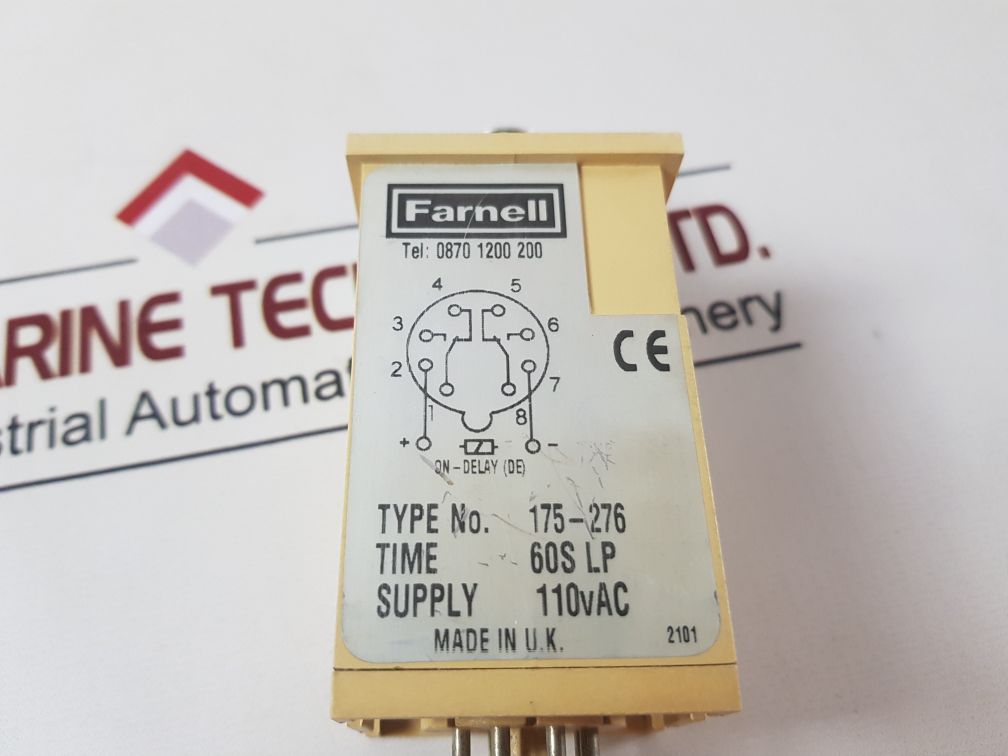 Farnell 175-276 Timer Relay,2 To 60 Seconds

