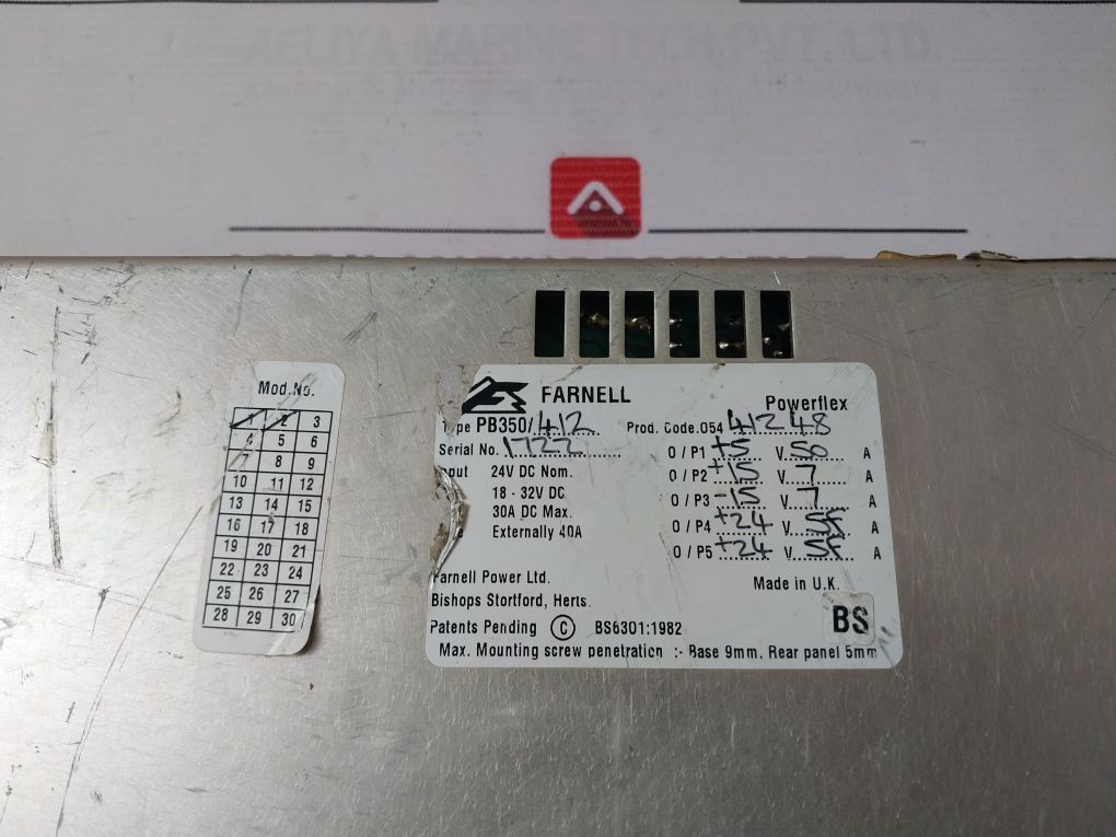 Advance Powerflex Farnell Pb350/412 Power Supply