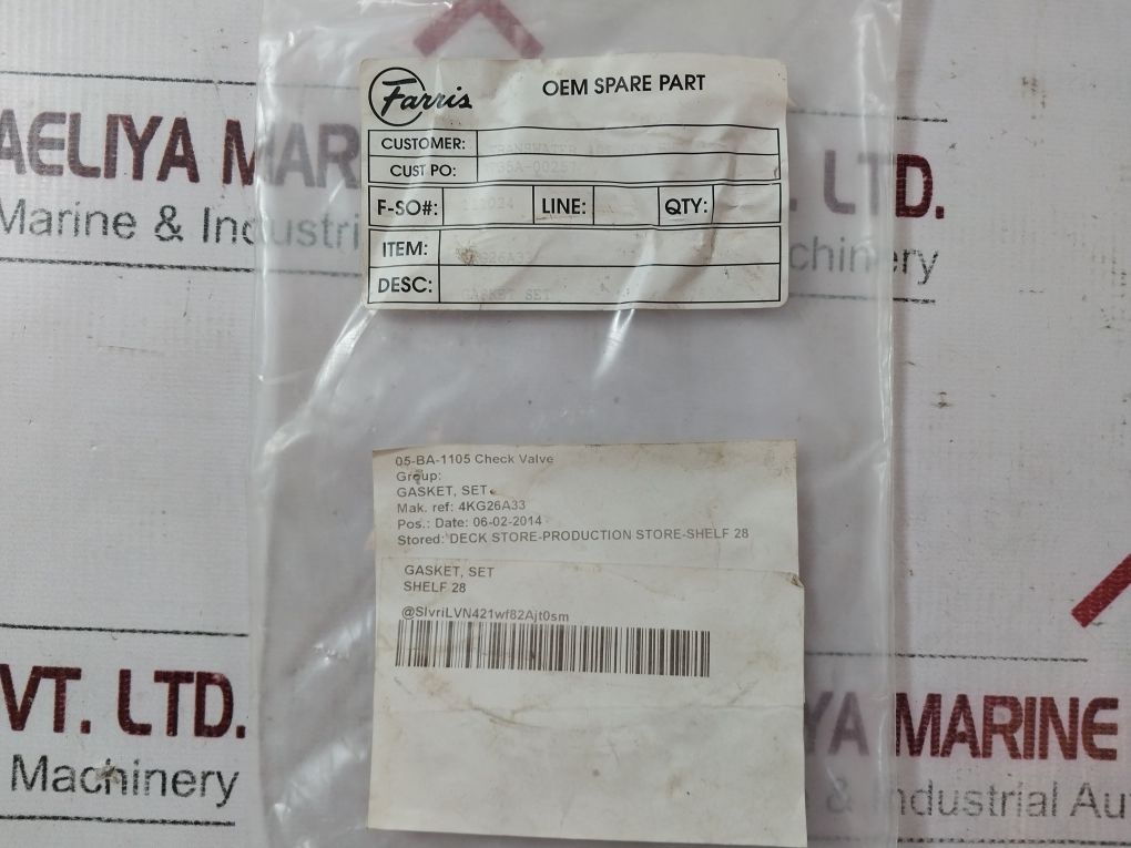 Farris 4Kg26A33 Gasket Set