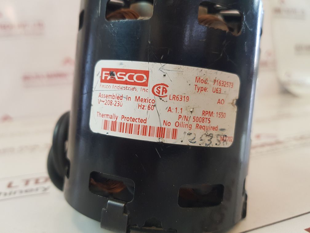 Fasco 71632573 Motor 5008Ts