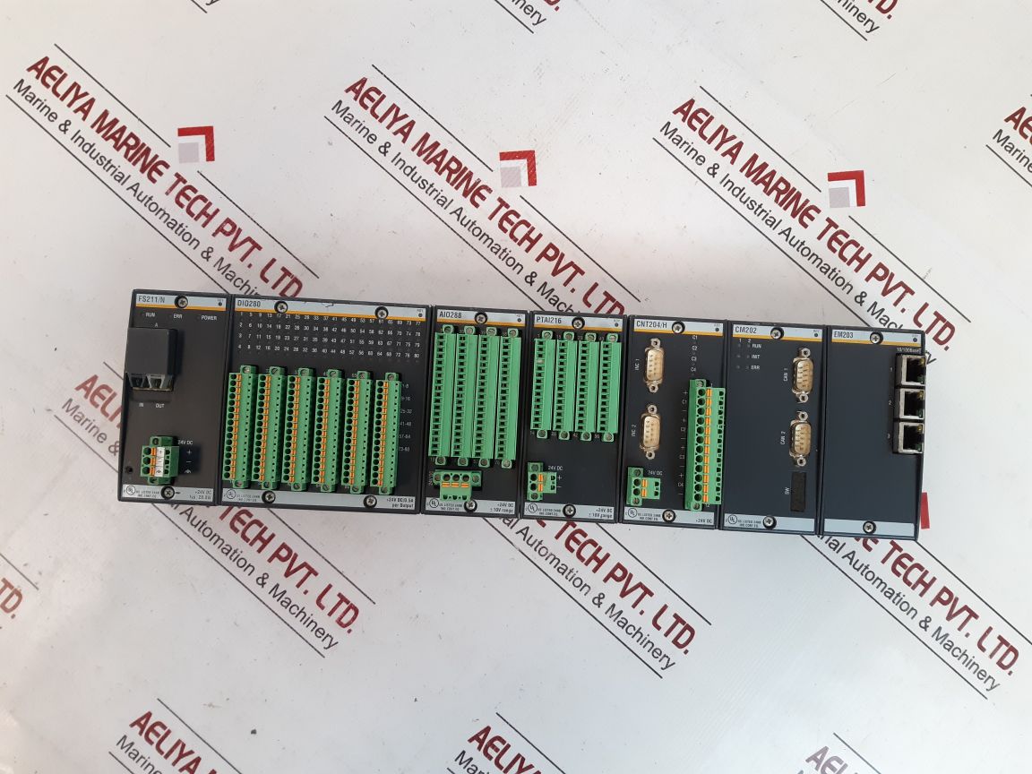 Bachmann Fs211/N,Di0280,Ai0288,Ptai216,Cnt204/H,Cm202,Em203 Rack
