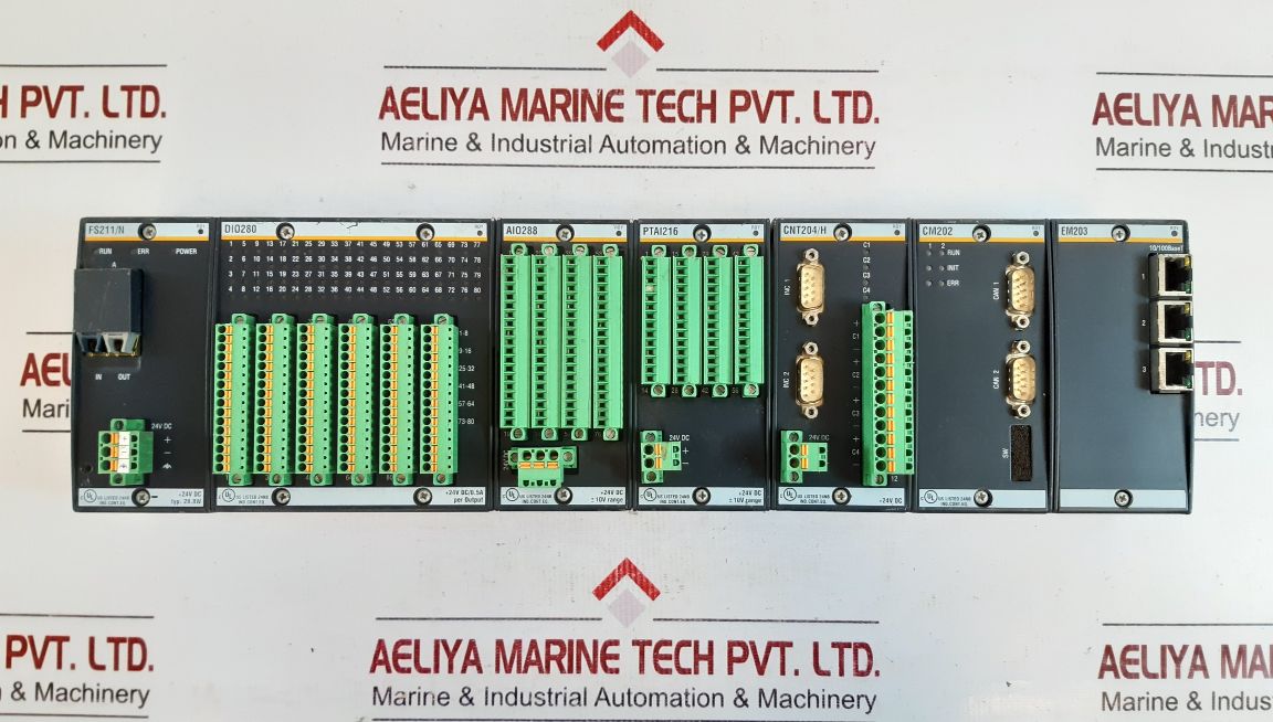 Bachmann Fs211/N,Di0280,Ai0288,Ptai216,Cnt204/H,Cm202,Em203 Rack