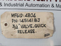 Fawick Airflex Size 3/4 Quick Release Valve 2488949