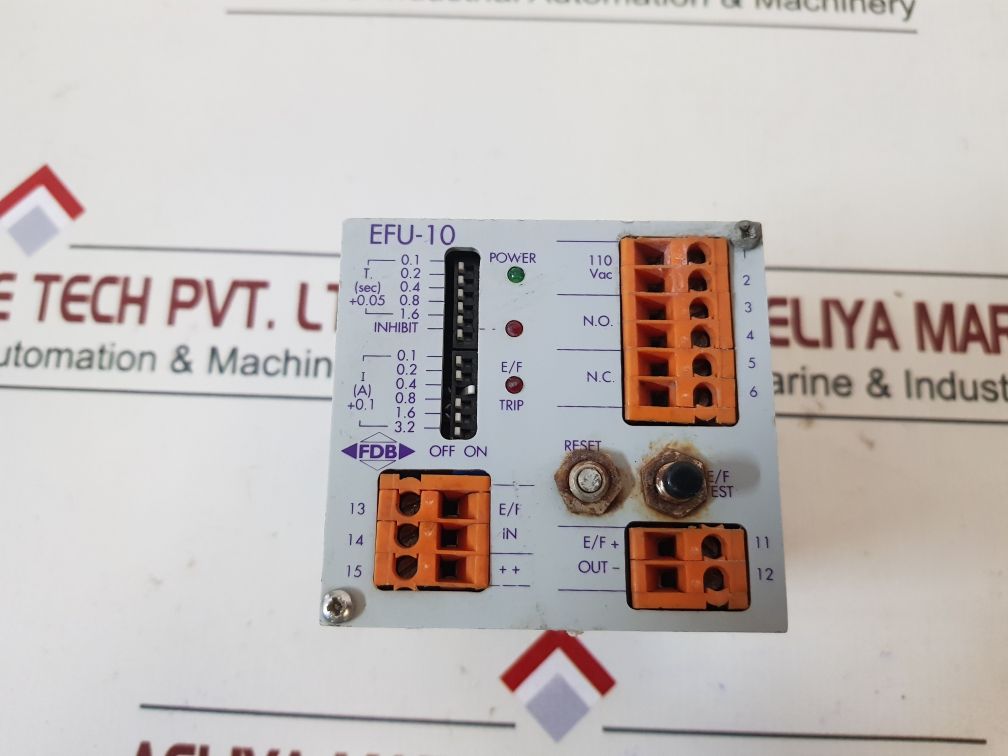 Fdb Efu-10 Multi Function Earth Leakage Relay 110 Vac
