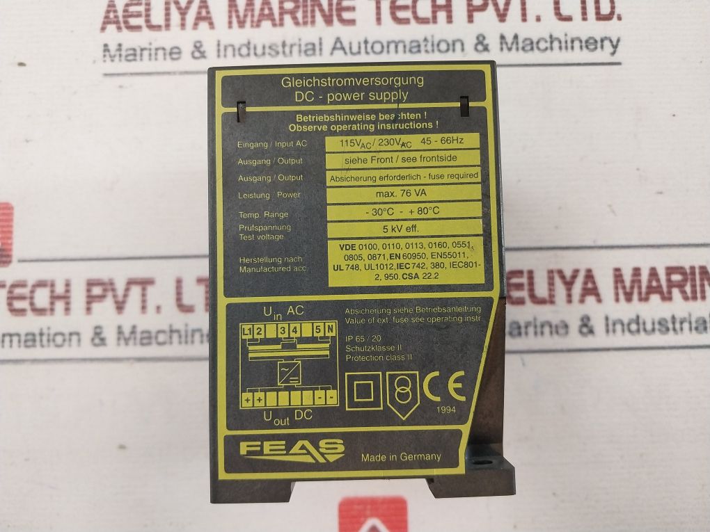 Feas Pslc243 Dc Power Supply 230Vac 45-66Hz