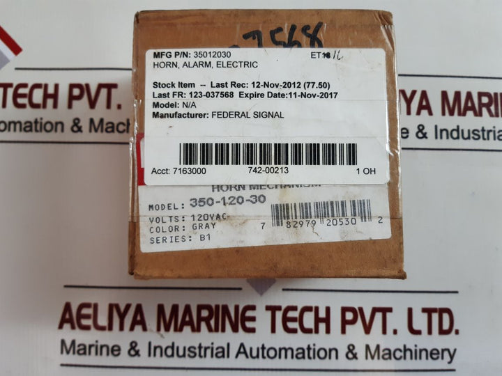 Federal Signal350 Vibratone Horn 350-120-30