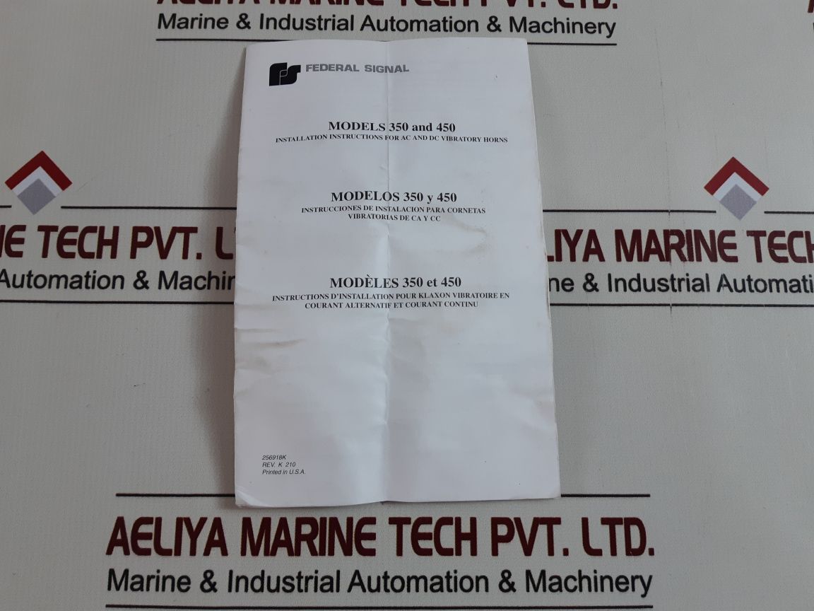 Federal Signal350 Vibratone Horn 350-120-30