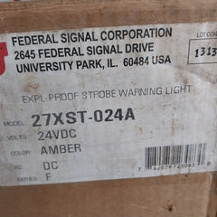 Federal Signal 27Xst-024A Explosion-proof Strobe Warning Light 24Vdc