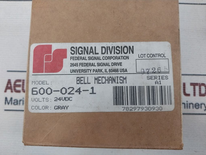Federal Signal 600-024-1 Vibrating Bell Mechanism