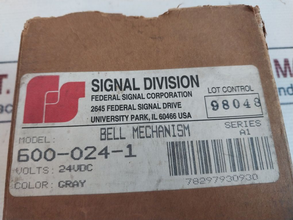 Federal Signal 600-024-1 Vibrating Bell Mechanism Series A1