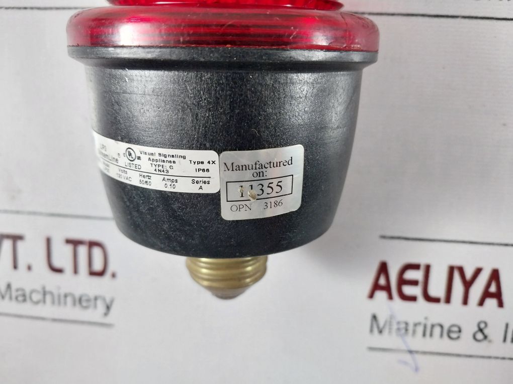 Federal Signal Lp3E Red Strobe Warning Light