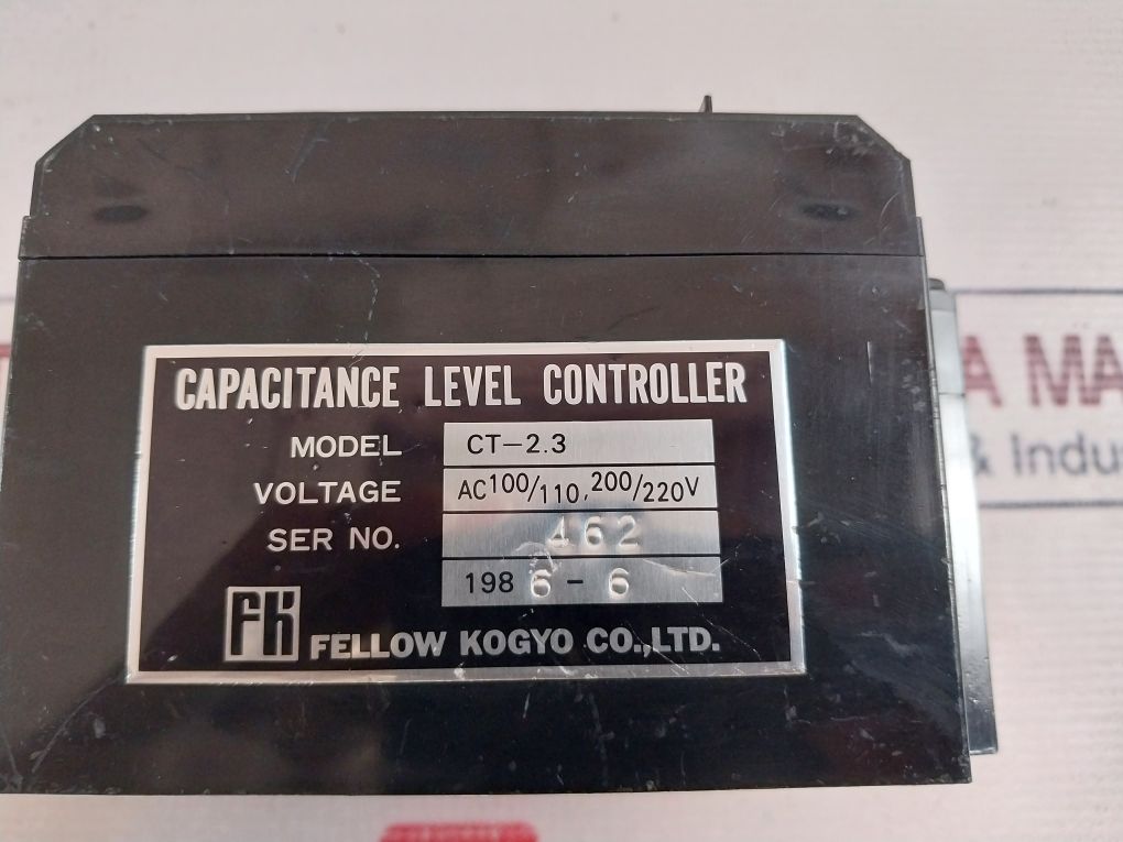 Fellow Kogyo Ct-2.3 Capacitance Level Controller 200/220V