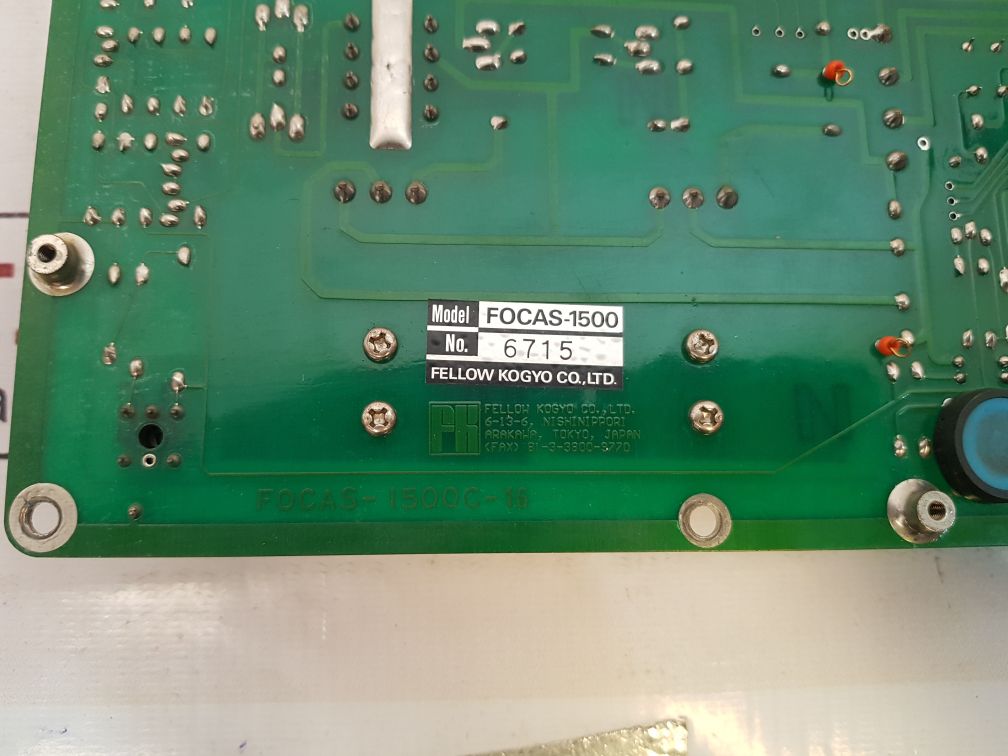 Fellow Kogyo Focas-1500C-16 Pcb Card