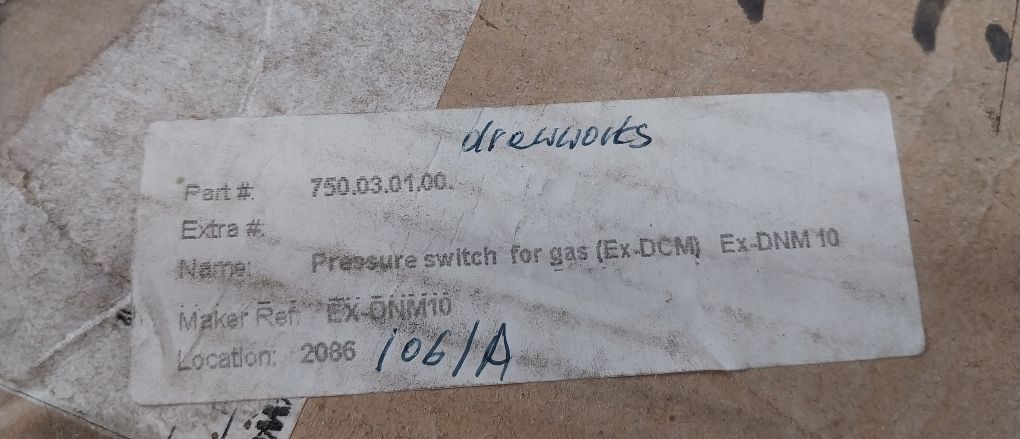 Honeywell Fema Ex-dnm 10 Pressure Switch Ip 65 Ac 250V