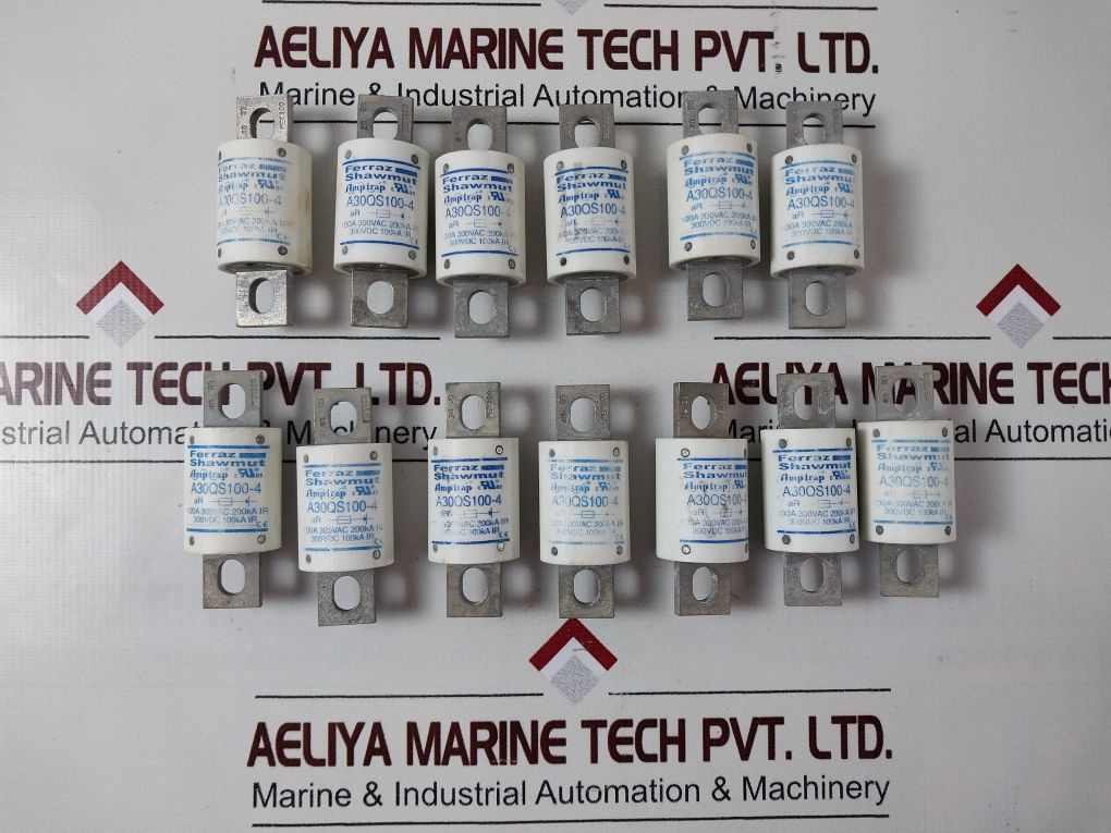 Ferraz Shawmut A30Qs100-4 Fuse 100A 300Vac 200Ka Ir