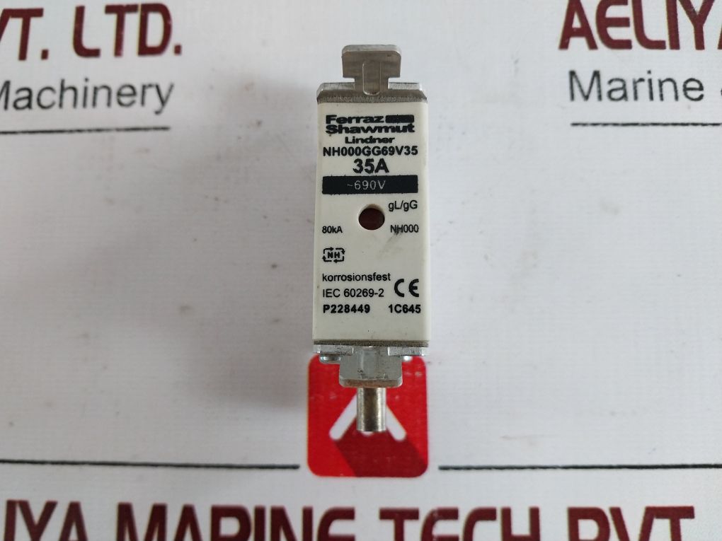 Lot Of 2X Ferraz Shawmut Nh000Gg69V35 Fuse