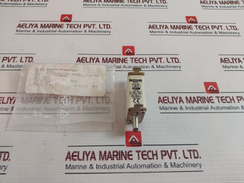 Ferraz Shawmut Nh 00 Fuse Gl-gl-gg 100A 690V
