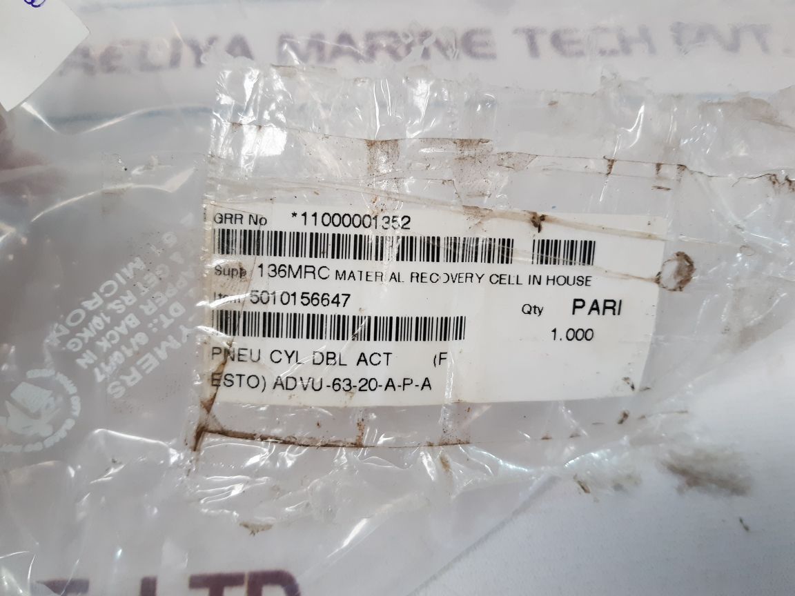 Festo Advu-63-20-a-p-a Cylinder