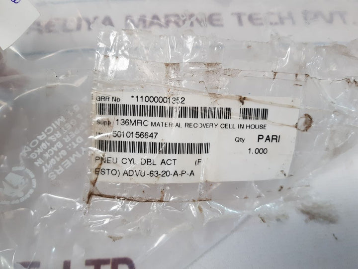 Festo Advu-63-20-a-p-a Cylinder