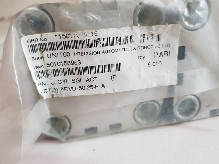 Festo Aevu-50-25-p-a Pneumatic Cylinder Pmax 8Bar