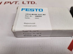 Festo Cpe10-m1Bh-3Gls-m7 Solenoid Valve