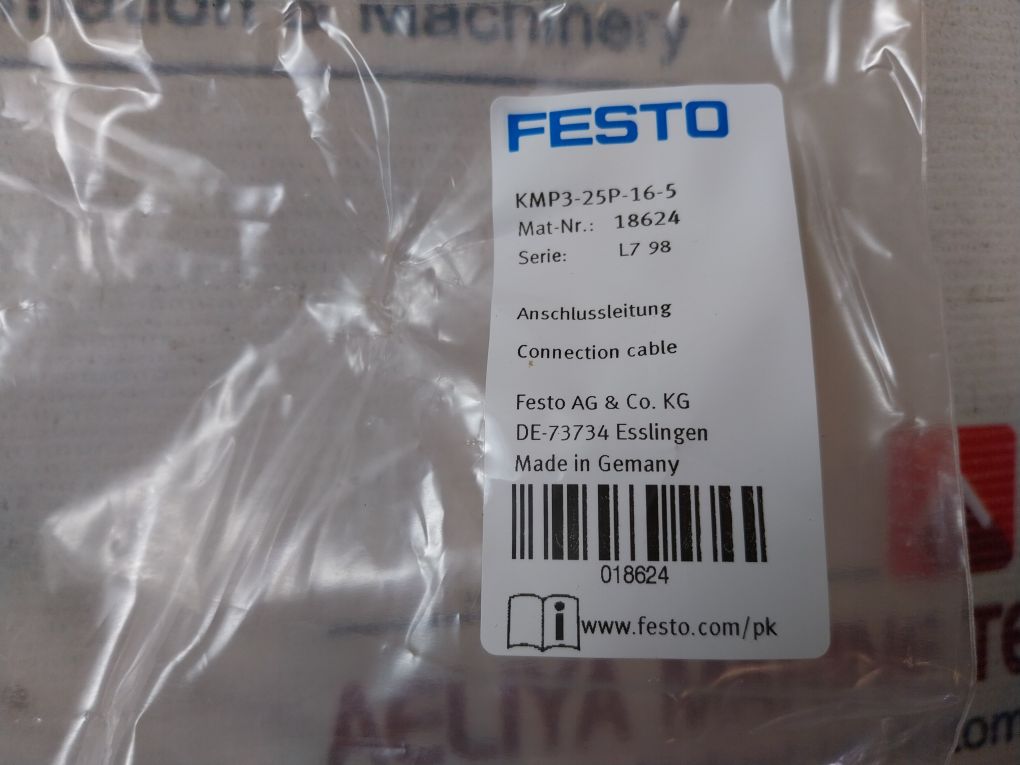 Festo Cpv10-vi Control Air Valve Terminal With Connection Cable Kmp3-25P-16-5