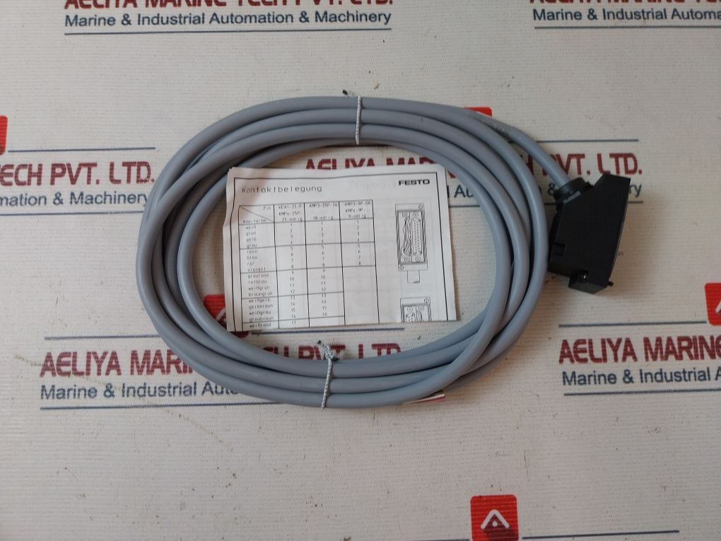 Festo Cpv10-vi Control Air Valve Terminal With Connection Cable Kmp3-25P-16-5