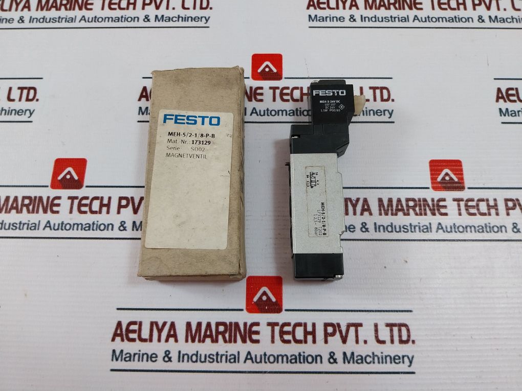 Festo Meh-5/2-1/8-p-b Magnetic Solenoid Valve 173129