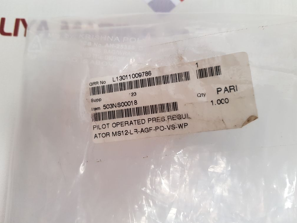 Festo Ms12-lr-agf-po-vs-wp Pressure Regulator