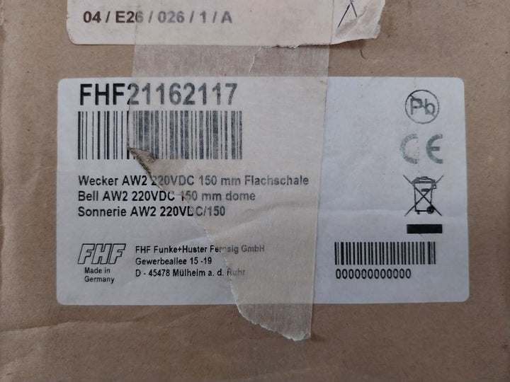 Fhf-funke & Huster Fersing Aw2 Signaling Bell