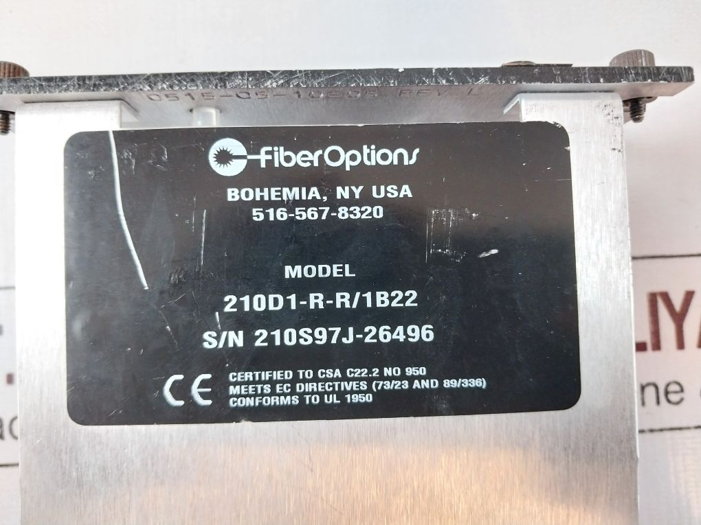 Fiber Options 516-567-8320 Fiber Optic Rx Audio Transceiver 210D1-r-r/1B22
