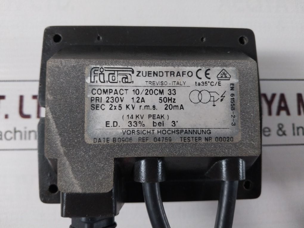 Fida Compact 10/20Cm 33 Ignition Transformer