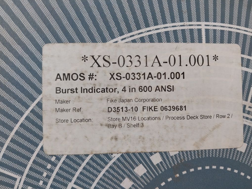 Fike Bc2 D3513-10 Burst Indicator