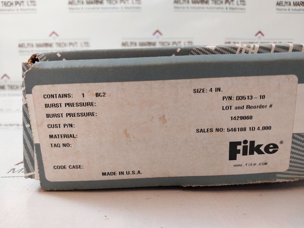 Fike Bc2 D3513-10 Burst Indicator