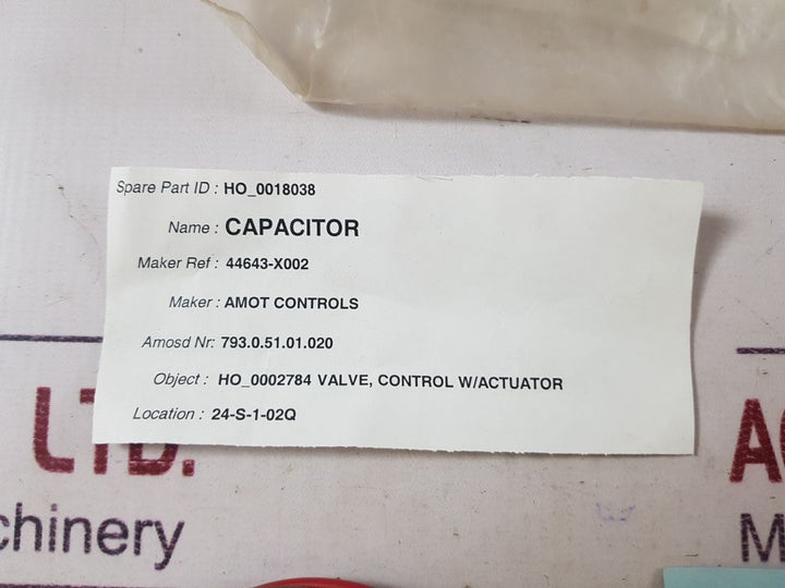 Filmcap 2.5µf ± 10% capacitor