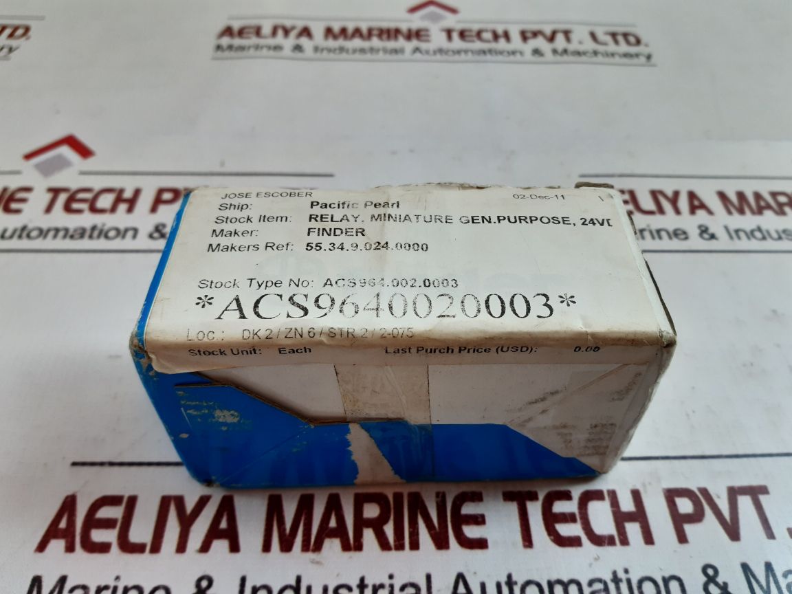 Finder 55.34.9.024.0000 miniature general purpose relay